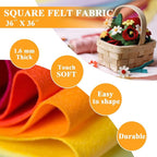 Pastel Green Felt Fabric 36" X 36", 1.6mm Thick Soft and Durable Flexible Craft - Image 2