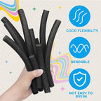 Frienda 1 Inch x 40 Ft Black Foam Noodles - Image 2