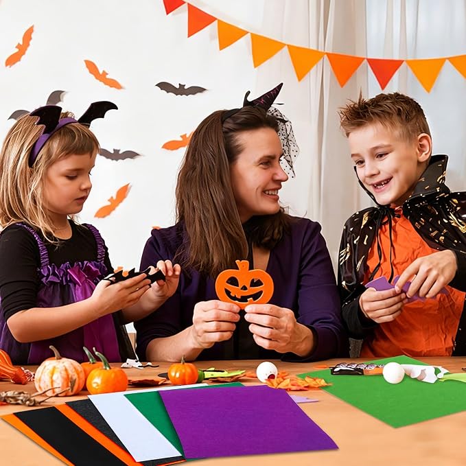20 Pcs Halloween Felt Fabric Sheets - Image 4