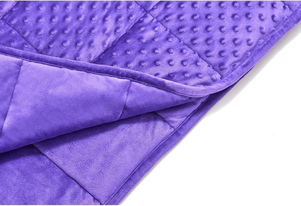 TONGDADA Minky Weighted Blanket | 40''x60'', 7lbs | Cozy and Soft Minky - Image 4