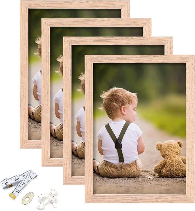 5x7 Picture Frame, OAK Wood Photo Frame by ATOBART