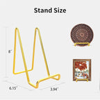 3 Pack 8 inch Metal Plate Stands - Image 2