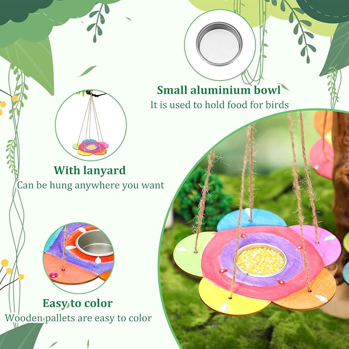 DoubleFill 48 Pcs Bird Feeder Craft Kits - Image 3