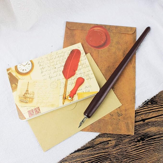 GIFTS Calligraphy Pen Set, 12-Piece Kit, 5 Nib & 5 Ink Set, Writing Quill Pen - Image 7