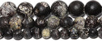 60pcs Round Loose Black Crack Old Agate Beads - Image 7