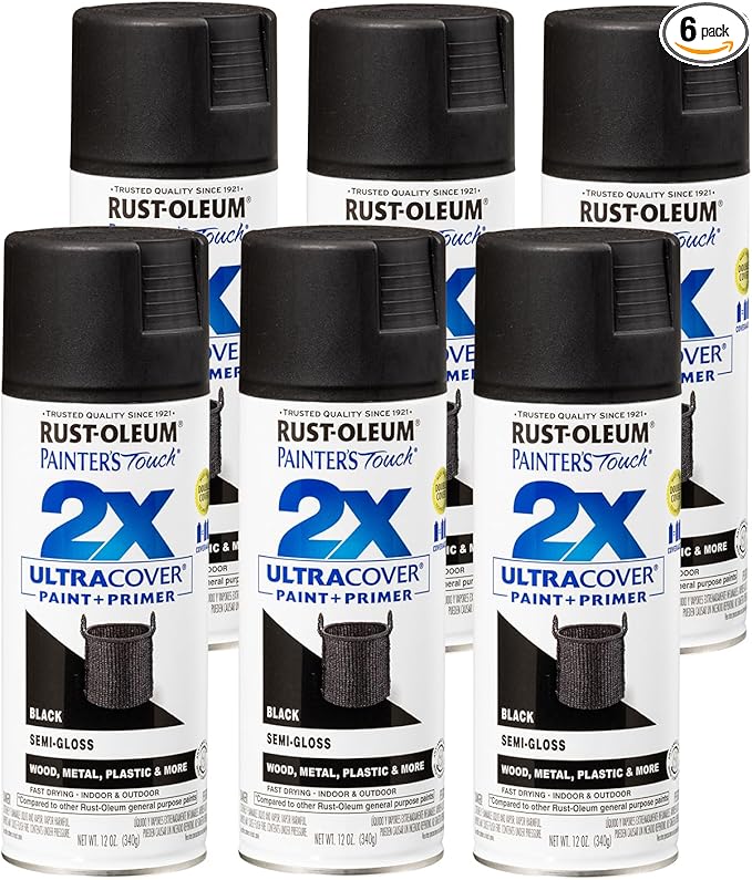 Rust-Oleum 334097-6PK Painter's Touch 2X Ultra Cover Spray Paint, 12 oz by Rust-Oleum