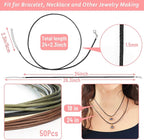 Necklace Cord, Paxcoo 50Pcs Necklace String Rope - Image 4
