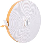 Kikerike Self Adhesive Foam Tape Weatherstrip 1in x 1/4in x 33Ft High Density by Kikerike