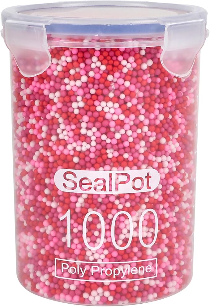 CCINEE 80000 Pieces Foam Balls Slime Supplies Colorful Foam Beads 2-3mm by CCINEE