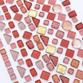 LITMIND Assorted Pink Irregular Crystal Mosaic Tiles, 9oz Value Pack by LITMIND