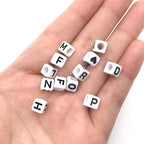 YMSDZHL Alphabet Beads A-Z 1200+Pcs Letter Beads, Acrylic 4x7mm Round Letter - Image 7