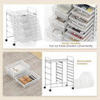 BECOMFORT 15-Drawer Rolling Cart - Image 6