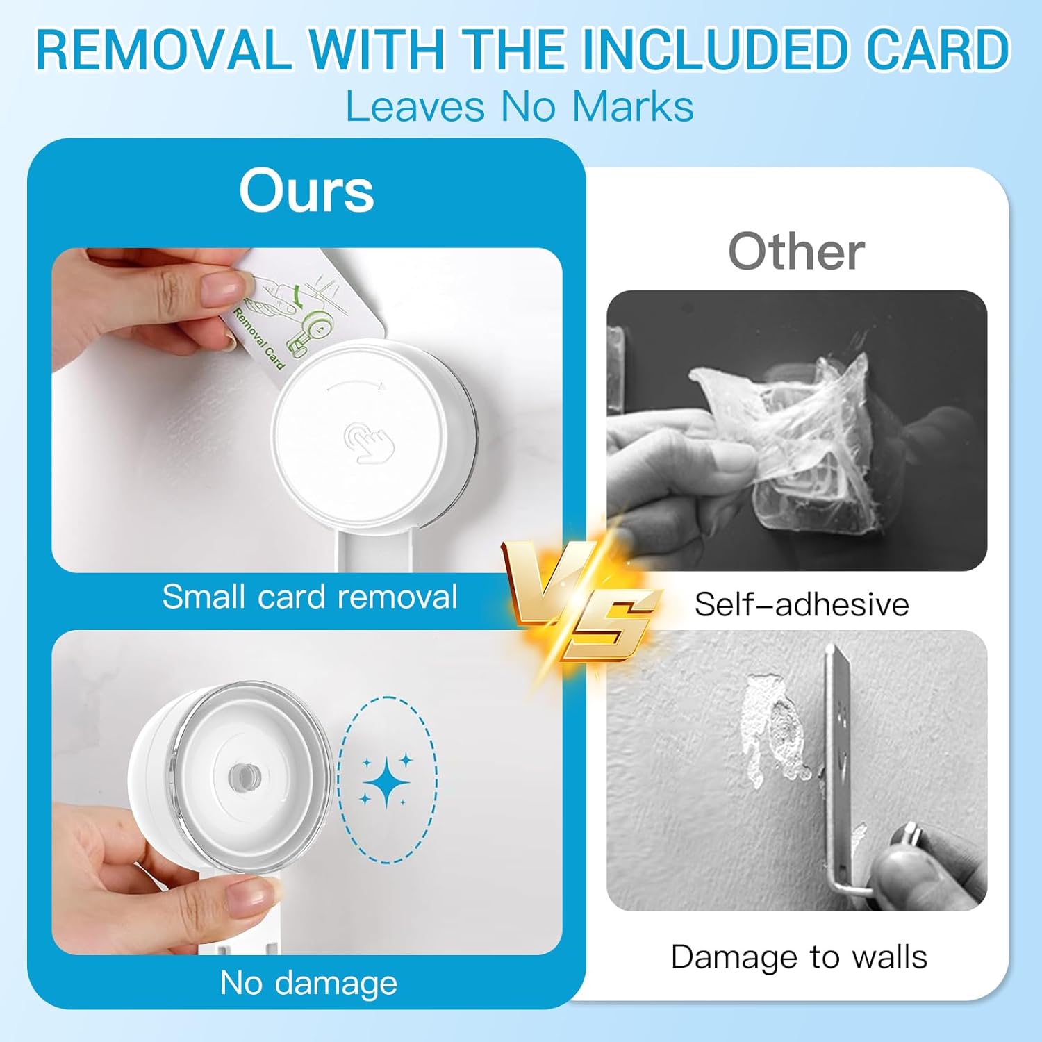 LUXEAR Suction Hooks Powerful Vacuum Suction Shower Hook- Heavy Duty Hangers Waterproof Wall Hooks for Bathroom Kitchen Towel, Robe, Loofah Removable and Reusable Hooks for Bags Coat (2 Pack)