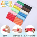 Syhood 96 Pieces Non Drying Modeling Clay Bulk 10.6lbs Modeling Clay Gift Set - Image 3
