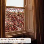 funlife Original Hand-Drawn Stained Glass Window Film, Reusable Double-Sided - Image 6