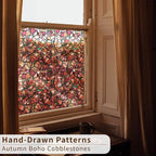 funlife Original Hand-Drawn Stained Glass Window Film, Reusable Double-Sided - Image 4