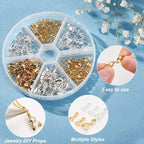 PH PandaHall Pinch Clip, 120 Pieces 6 Styles Pinch Clip Bail Clasp Dangle Charm - Image 6
