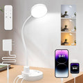 15W LED Desk Lamp with USB Charging Ports, Dimmable Table Lamp with 3 Color by Unknown