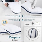viewstar Bed Pillows Queen Sizes Set of 2, Hotel Quality Cooling Down - Image 7