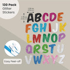 Bright Creations Foam Sparkle Alphabet Letter Stickers - Image 2