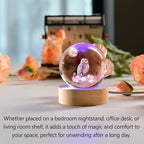 IFOLAINA 3D Owl Crystal Ball 60mm Owl Gifts - Image 2