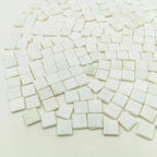 1.1 LB Ice Jade Mosaic Tiles, 0.59“ Square Glass Mosaic Pieces - Image 4