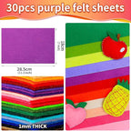 IOOLEEM Purple Felt Sheets - Image 2