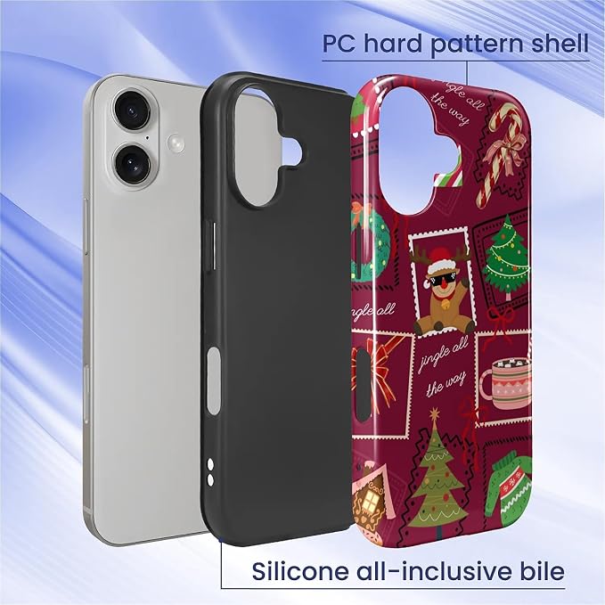 Case for iPhone 17, Scratch Resistant Hybrid Double Layer Hard Shell，Coquette - Image 2