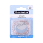 Beadalon French Wire, 0.80 mm / .032 in, Rose Gold Color, 1 Meter by Beadalon