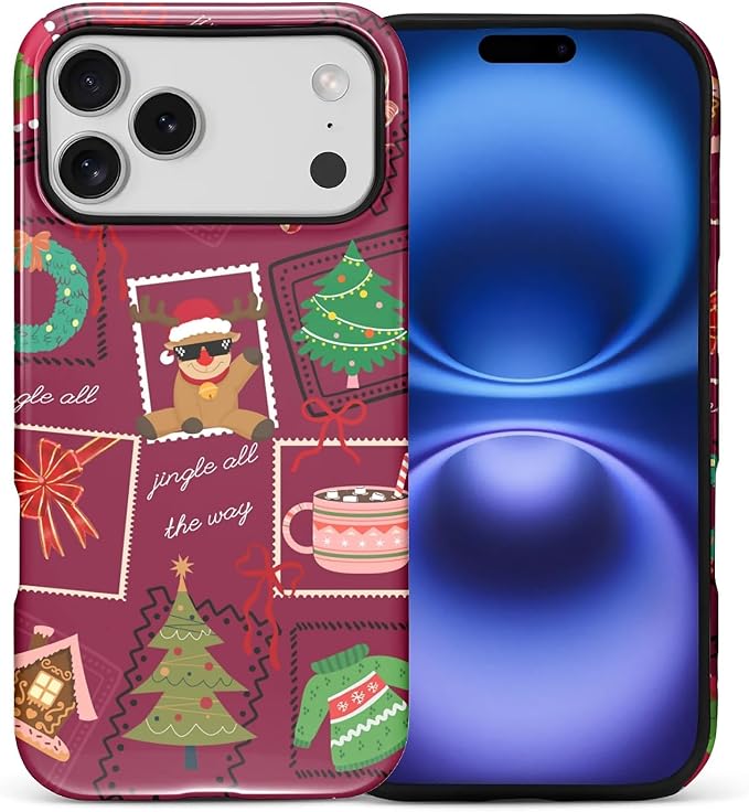 Case for iPhone 17 Pro Max, Scratch Resistant Hybrid Double Layer Hard by Toulas