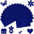 20 Pcs Deep Navy Blue Felt Fabric Sheet 8" x 12" Assorted Color Felt Fabric by Bringsparkletoeverydaylife