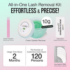LASHVIEW Lash Glue Remover Cream Gentle Aloe Low Irritation Eyelash Remover Kit - Image 3