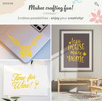 VViViD DECO65 Suede Yellow Permanent Adhesive Craft Vinyl - Image 3