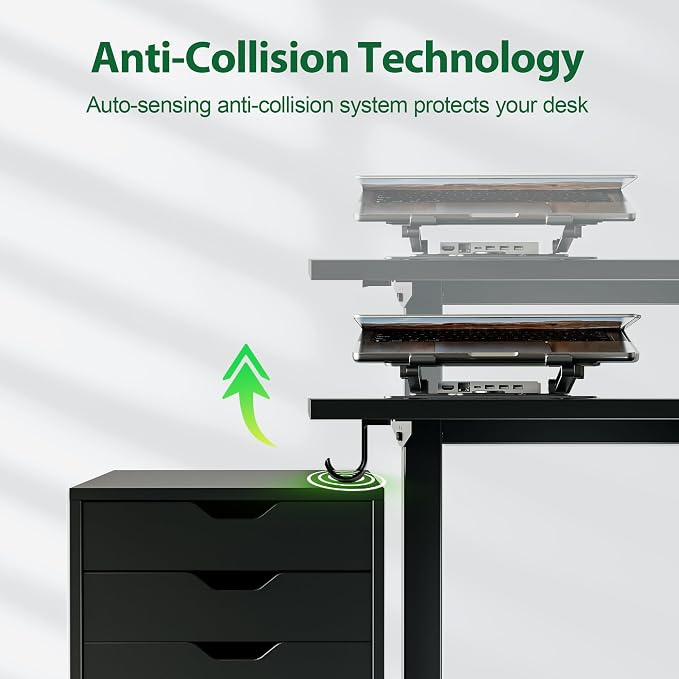 Agilestic Electric Standing Desk, 63 x 24 Inches Height Adjustable Desk - Image 6