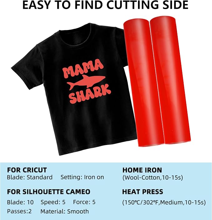 RENLITONG Red Heat Transfer Vinyl - Image 3