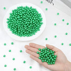 DUQGUHO Green Beads for Jewelry Making 6mm Green Pearl for Crafting - Image 5