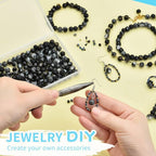 Glass Beads for Jewelry Making Adults, 4mm Bicone Crystal Beads, 2-4mm Spacer - Image 4