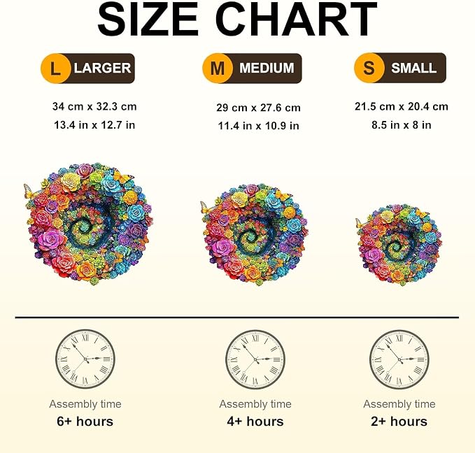 Rainbow Vortex Succulents Puzzles Adults Gifts Wooden 85 Pieces 8.5 * 8in - Image 6