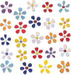 1.1 LB Ceramic Mosaic Tiles for Crafts Bulk, Mosaic Making Supplies, Iridescent - Image 2