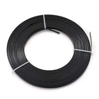 Fashewelry 32.8Ft 5mm Aluminum Flat Wire Black Bendable Metal Craft Wire Strip - Image 3