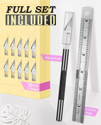 DIYSELF Craft Knife with 10 Extra #11 Blades, Precision Hobby Knife Set with - Image 2
