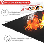 Matace Welding Blanket Fireproof 6x8 Feet Carbon Felt Soldering Mat & Pad - Image 2