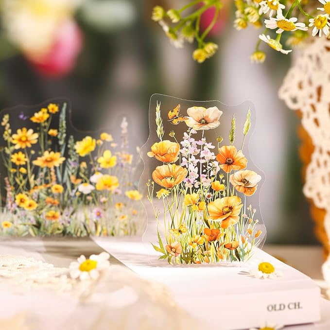 160 Pcs Wildflower Stickers, Waterproof Botanical Stickers - Image 2