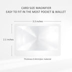 MAGDEPO 3X Page Magnifying Lens 4.75" x 7" Combo-Set 2 Bookmark Magnifier - Image 9