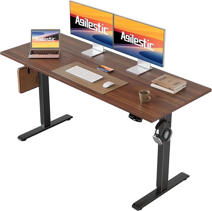 Agilestic Electric Standing Desk, 55 x 24 Inches Height Adjustable Desk by Agilestic