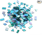 Lanyani Iridescent Mosaic Glass Tiles 200 Pieces Bulk Stained Glass Tile by LanyaniArtGlassMosaics