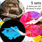 30Pcs Plastic Spatula Palette Knives Painting Knives - Image 5