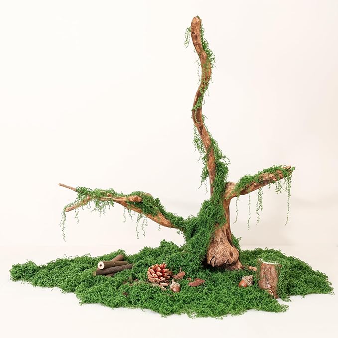5.3oz Fake Moss for Crafts, Fairy Garden Accessories, Decorative Faux Grass for - Image 5