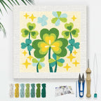 DOODLREAM Shamrock DIY Punch Needle Embroidery Kit by Doodlream
