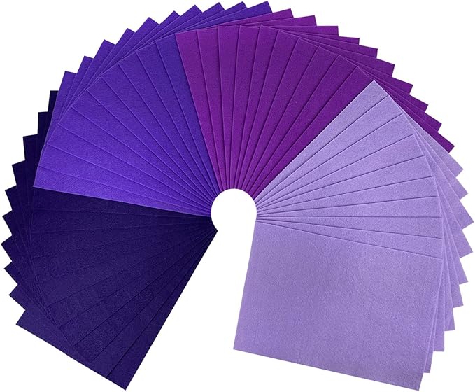 Jtnohx Soft Felt Sheets, 8x12 inches Assorted Craft Felt Fabric, 1.4mm Thick - Image 7